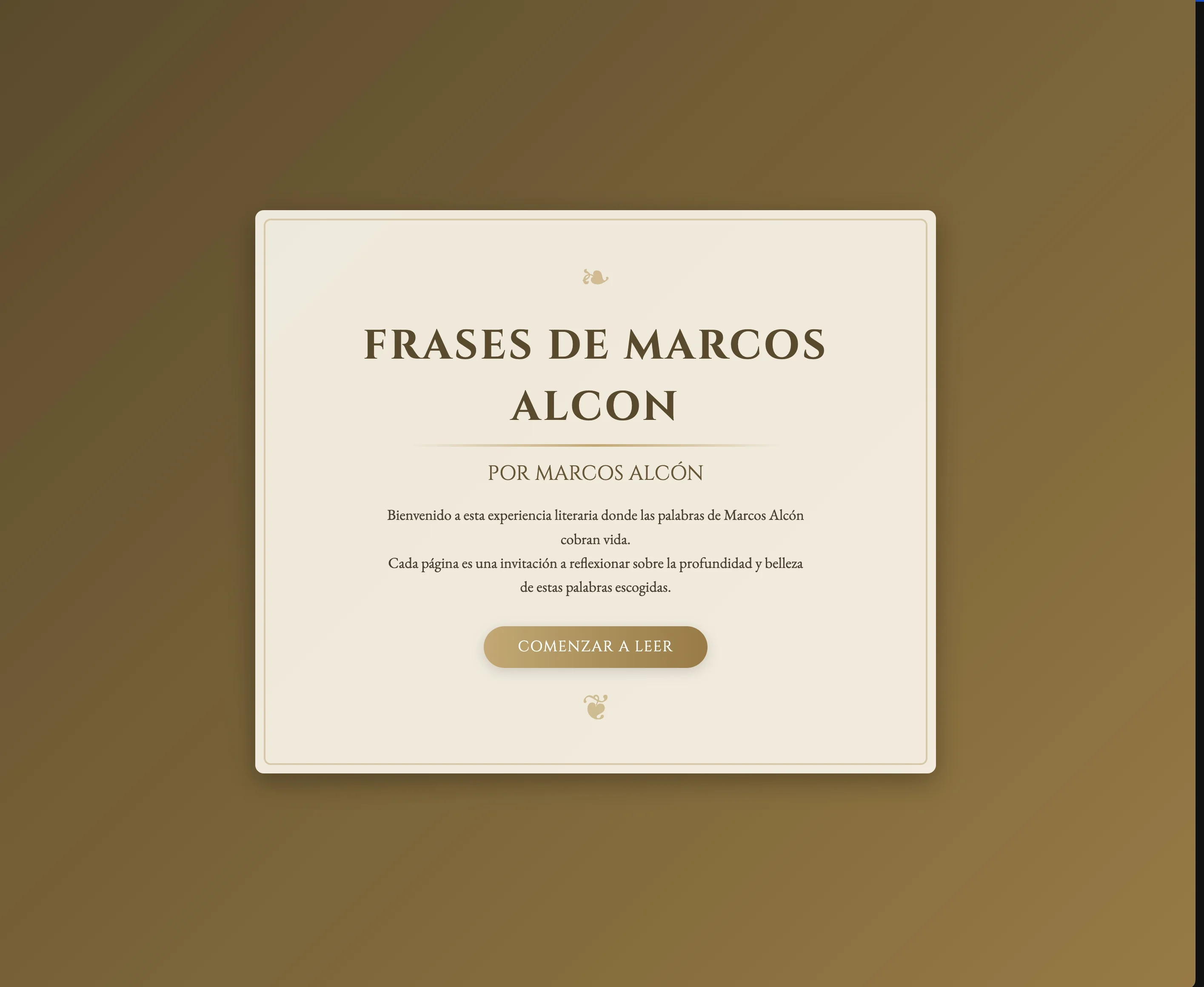 Ver detalles Frases Marcos Alcón